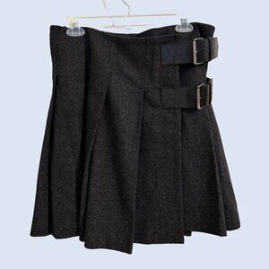 Burberry Brit Pleated Wool Skirt